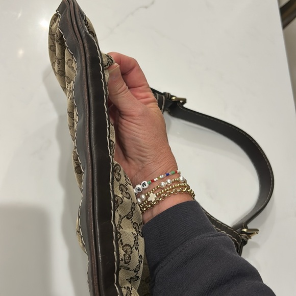 Gucci Hobo Queen Bow Guccisimma Logo Shoulder Bag - Picture 7 of 8